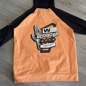 Reflo Hoodie Sweater Men's Medium Orange Golf Waste Management Phoenix Open